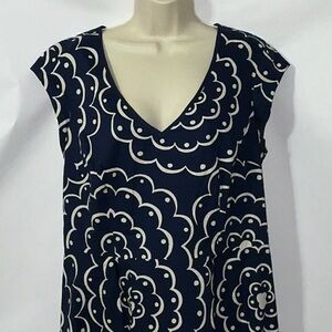 Boden, Blue and White Dress, Size 12